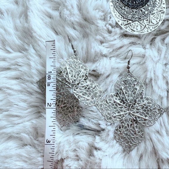 3 Pair Misc. Brand Metal Dangle Earrings | Boho | Super Light | Lot of 3 | NWOT - Picture 10 of 11